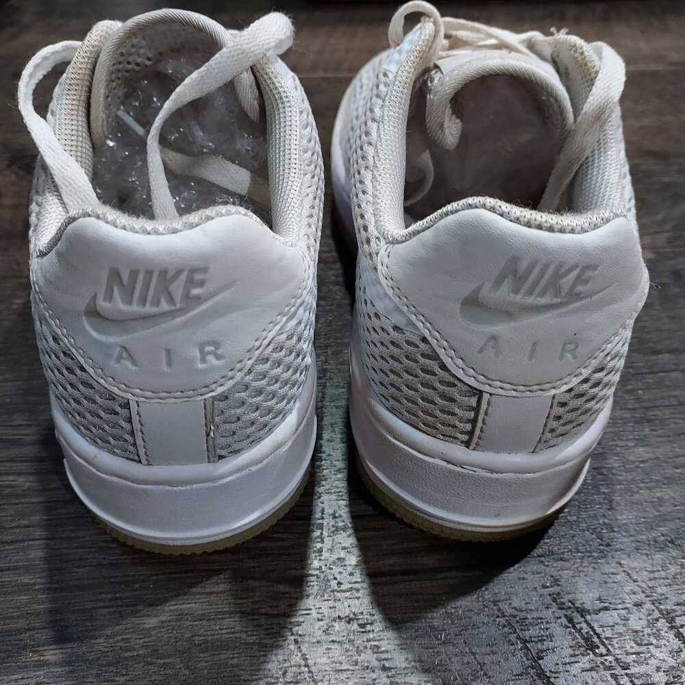 Nike Air Force 1 Upstep SI Particle Rose Athletic Shoes Womens 7.5 White Mesh - Picture 9 of 10
